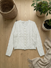 Soft Ivory Cable Knit Cardigan
