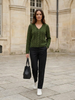 Fresh Green Cable Knit Cardigan