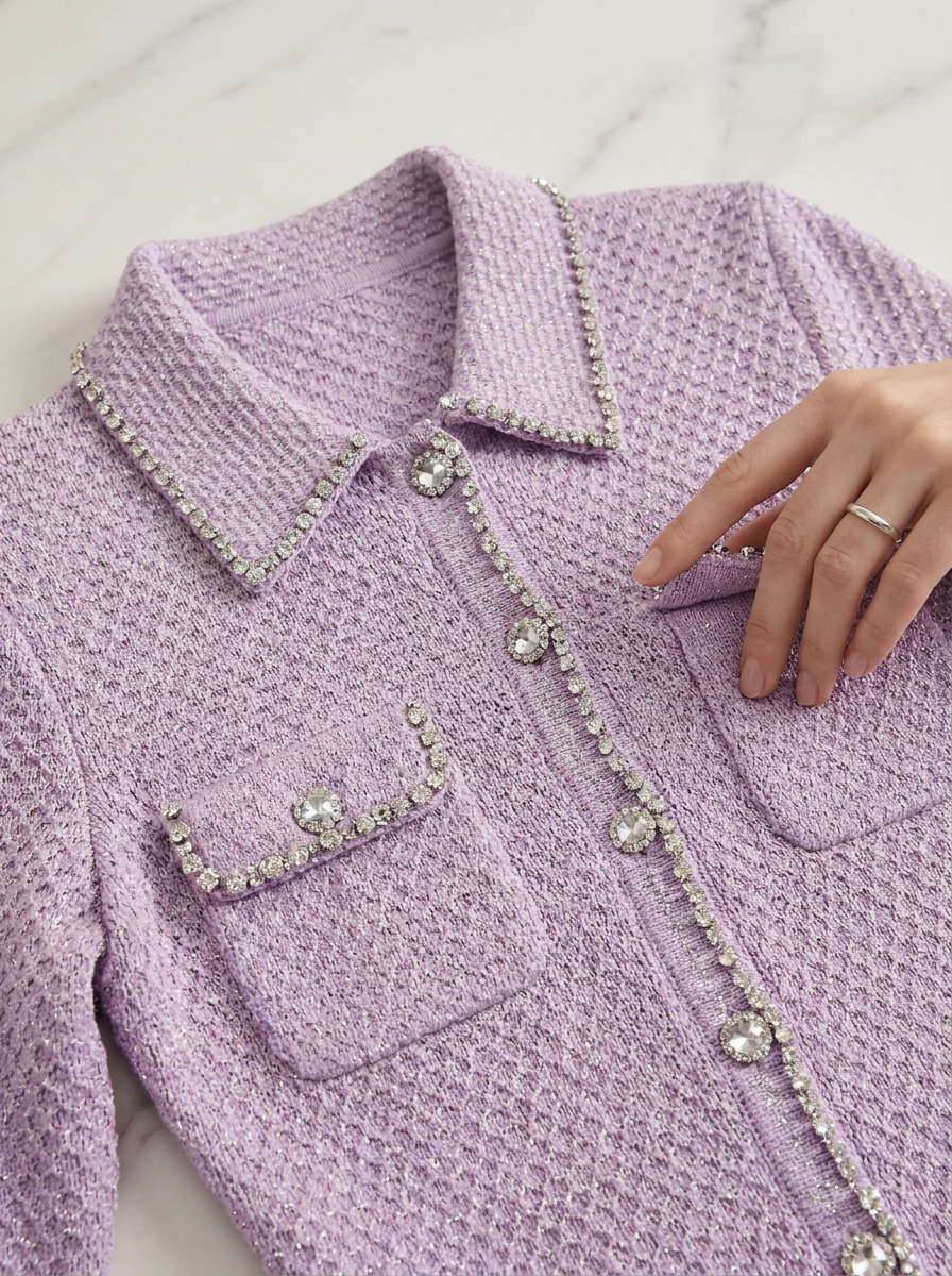 Plum Elegant Knit Dress