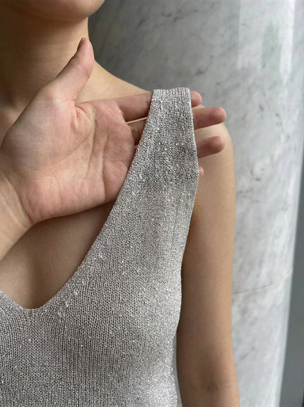 Sequin Knit Cami Top