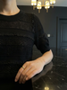 Sheer Black Knit Tee