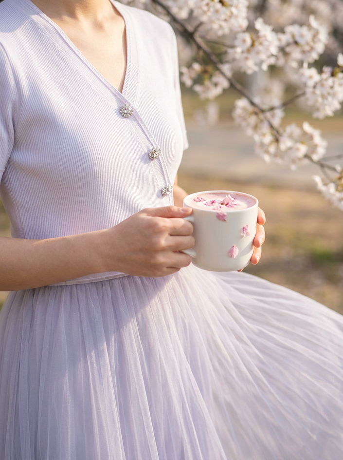 Lavender Spring Knit Dress