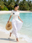 Ivory Off-Shoulder Knit Top